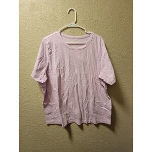 NWT Universal Thread Short Sleeve Tee Chalk Violet Size 1X